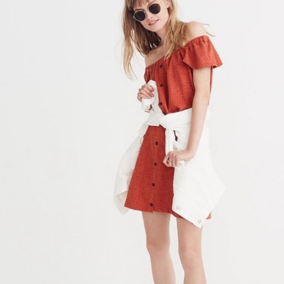 Madewell Dresses & Skirts - Madewell Texture & Thread Off The Shoulder Dress